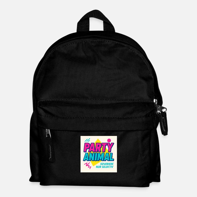 Party Anima.l– Neon Beat Edition - Kinder Rucksack - Schwarz
