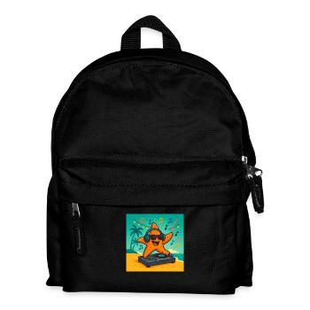 DJ Star – Tropische Party - Kinder Rucksack - Schwarz - Vorne