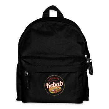 Döner Kebab Vinatge Berlin Street Food Souvenir - Kinder Rucksack - Schwarz - Vorne