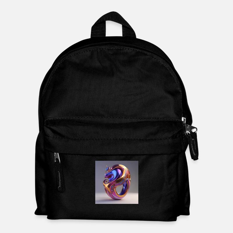 Kunst Ring - Kinder Rucksack - Schwarz