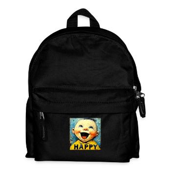 "Happy Baby" by van Gogh - Kinder Rucksack - Schwarz - Vorne