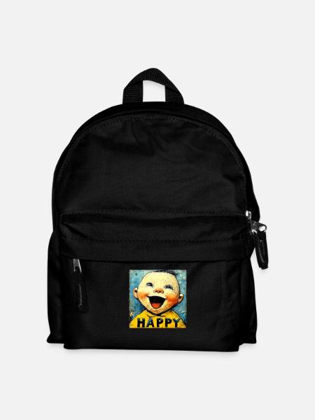 "Happy Baby" by van Gogh - Kids' Backpack - black