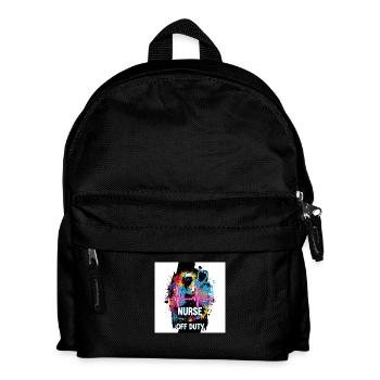 🩺 Nurse Off Duty – Funny Shirt - Kids' Backpack - black - Front