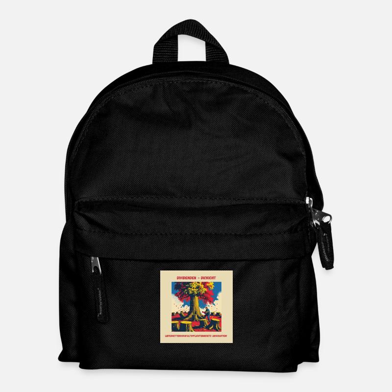 DIVIDENDEN STATT DICKICHT - Kinder Rucksack - Schwarz