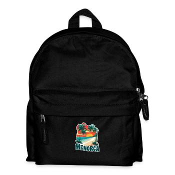 Menorca Palmen und Sandstrand - Kinder Rucksack - Schwarz - Vorne
