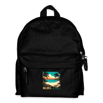 Mallorca Balearen - Kinder Rucksack - Schwarz - Vorne