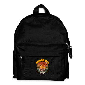 Sportfan-Geschenk – Retro-Basketball-Shirt. - Kinder Rucksack - Schwarz - Vorne