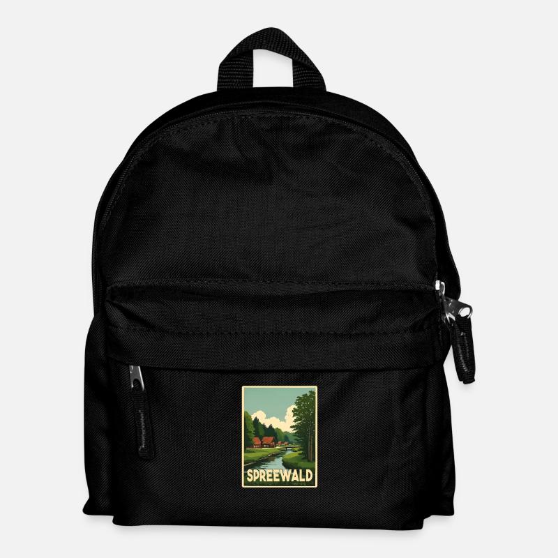 Spreewald - Kinder Rucksack - Schwarz