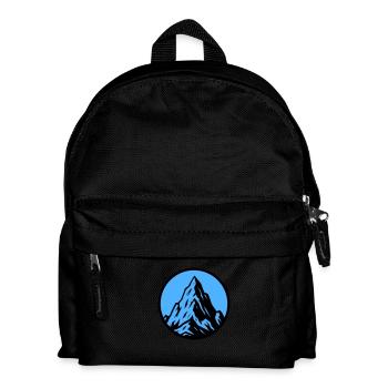 Mountain Icon Mountain Mountains - Kids' Backpack - black - Front