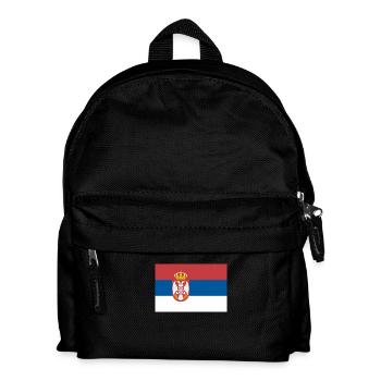 flagge serbien - Kinder Rucksack - Schwarz - Vorne