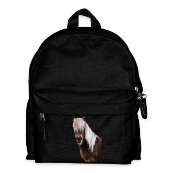 horse - Kids' Backpack - black - Front