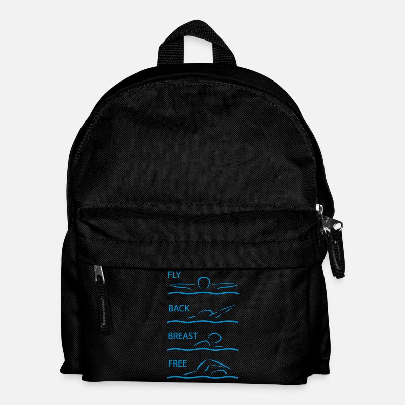 schwimmen - Kinder Rucksack - Schwarz