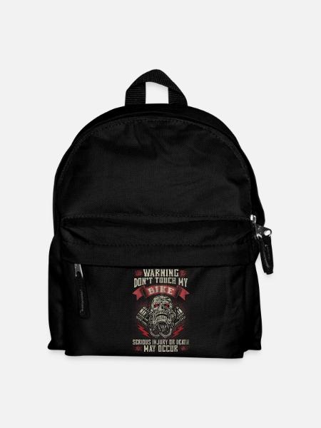 Don't touch my bike - EN - Kids' Backpack - black