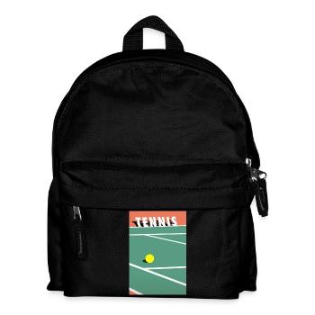 Minimaliste Court de Tennis Sports - Sac à dos Enfant - noir - Devant