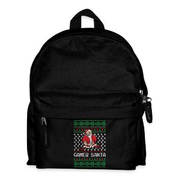 gamer Noël cadeau de Noël de chandail laid - Sac à dos Enfant - noir - Devant