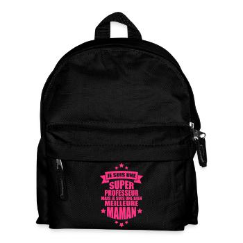 je suis une super professeur - Sac à dos Enfant - noir - Devant
