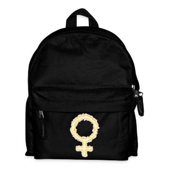 Symbol female, girl, woman - strong, independent - Kids' Backpack - black - Front
