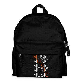 MUSIC - Kinder Rucksack - Schwarz - Vorne