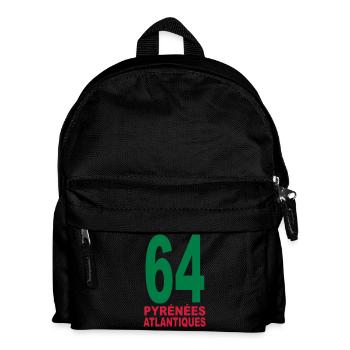 Pyrénées-Atlantiques 64 - Sac à dos Enfant - noir - Devant