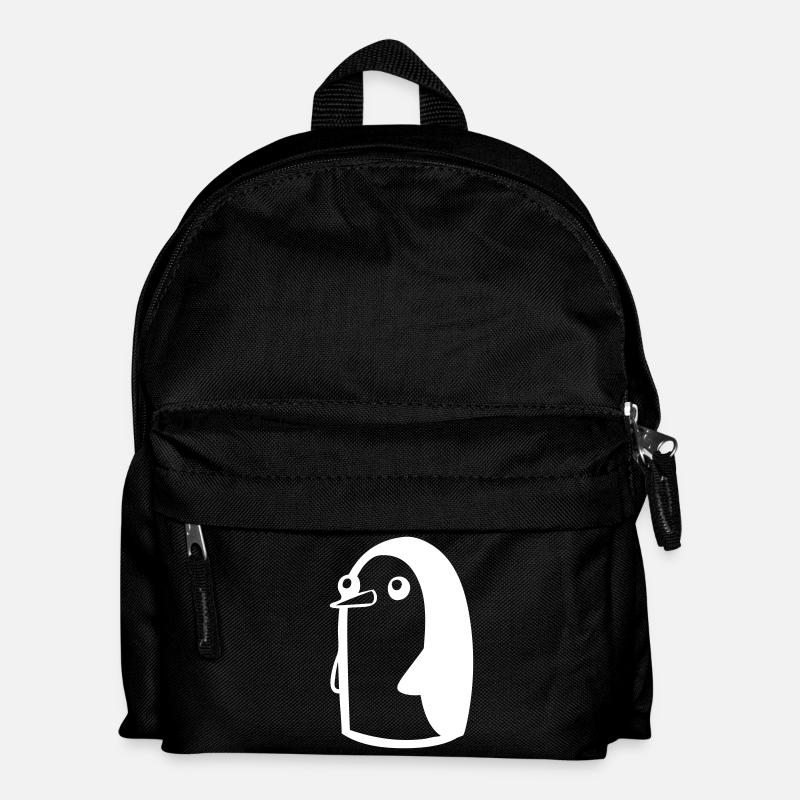 Sweet penguin cartoon - Kids' Backpack - black
