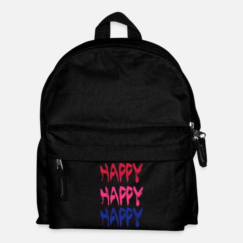 Happy - Kinder Rucksack - Schwarz