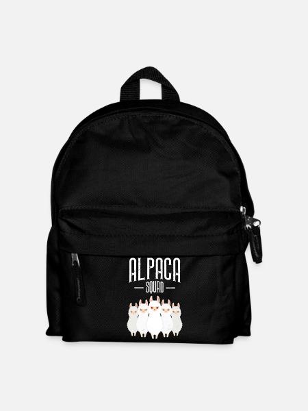 Alpaca Squad - Kinder Rucksack - Schwarz