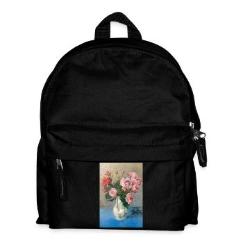 Malerei - Malerei mit Rosen in der Vase. - Kinder Rucksack - Schwarz - Vorne