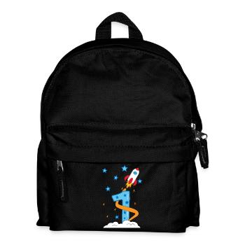 1. Geburtstag Baby Kind Rakete - Kinder Rucksack - Schwarz - Vorne