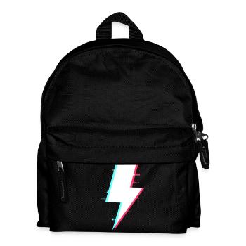 Blitzstil Retro Digitale Beleuchtung - Kinder Rucksack - Schwarz - Vorne