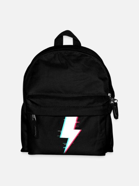 Lightning Style Rétro Éclairage numérique - Sac à dos Enfant - noir