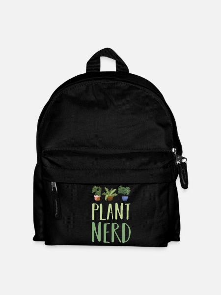 Pflanze Pflanzen - Kinder Rucksack - Schwarz