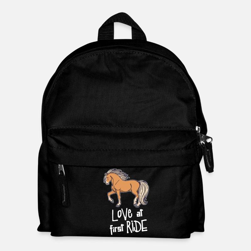 Islandpferde Statement Pferde Isländer Pferdeliebe - Kinder Rucksack - Schwarz