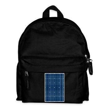 Cellule solaire, photovoltaïque, énergie solaire, panneau solaire - Sac à dos Enfant - noir - Devant