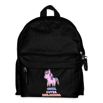 Pony Haflinger Statement Icelandic Horses Icelandic Ponies - Kids' Backpack - black - Front