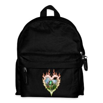 Little fairy with her cat - Kids' Backpack - black - Front
