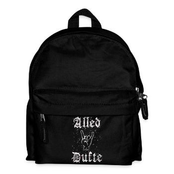 "Alled Dufte" cooler berliner Spruch - Kinder Rucksack - Schwarz - Vorne