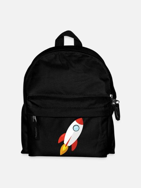 Rakete - Kinder Rucksack - Schwarz