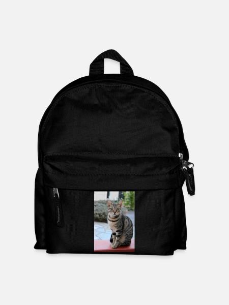 niedliche Katze Geschenk für Katzenliebhaber - Kinder Rucksack - Schwarz