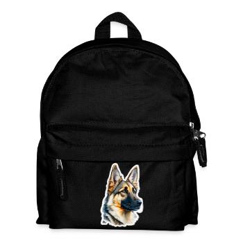 Berger allemand - Sac à dos Enfant - noir - Devant