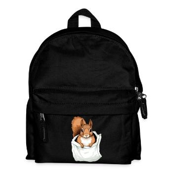 Boog das Eichhörnchen - Kinder Rucksack - Schwarz - Vorne