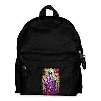 Fantôme d’Halloween - Sac à dos Enfant - noir - Devant