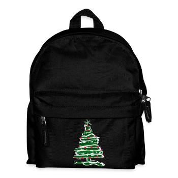 Weihnachtsbaum -g1 - Kinder Rucksack - Schwarz - Vorne