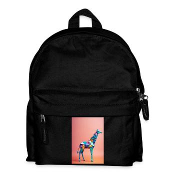 Origami Giraffe - Kids' Backpack - black - Front