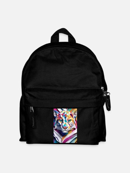 Mystic Snow Leopard: Guardian of the Peaks - Kids' Backpack - black