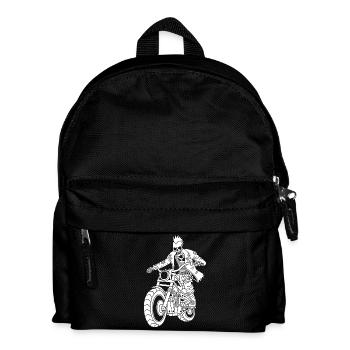 Der weiße Biker aus der Hölle - Kinder Rucksack - Schwarz - Vorne