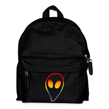 Regenbogen Alien LGBTQI lgbt tshirt - Kinder Rucksack - Schwarz - Vorne