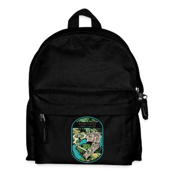 Illustration von Schloss Haar, Utrecht - Kinder Rucksack - Schwarz - Vorne