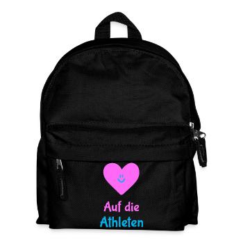 Auf die Athleten: Mentale Stärke Zuerst - Kinder Rucksack - Schwarz - Vorne