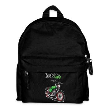 S51 (vert) // Illustration - Sac à dos Enfant - noir - Devant