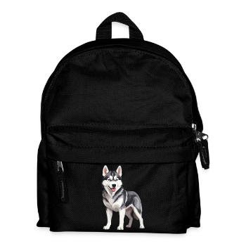 Husky mignon - Sac à dos Enfant - noir - Devant